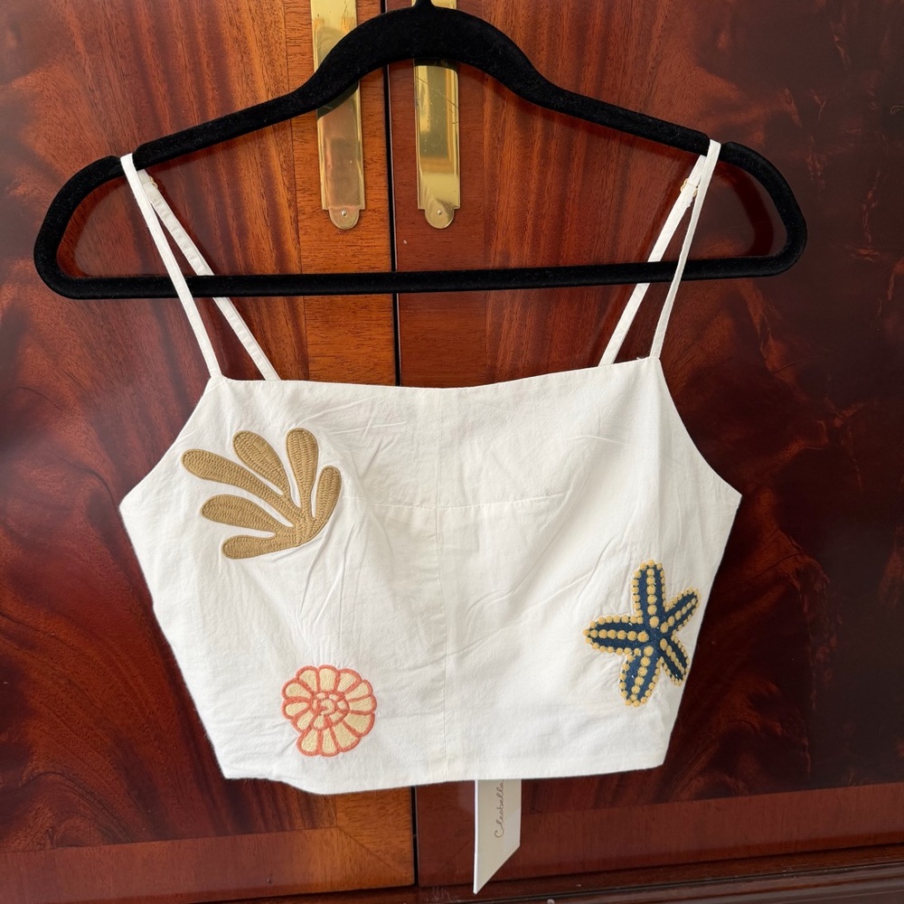 Cleobella Sage Top in Ivory Multi Size Medium NWT - Picture 7 of 13